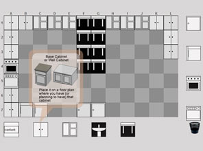 Kitchen Floor Plan Designer for Santa Monica Kitchen & Bath Inc.